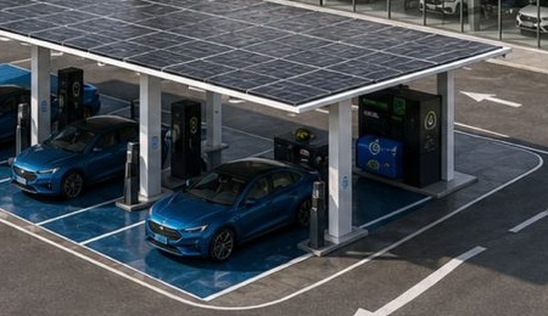 Véhicule électrique EDEN VTC en recharge